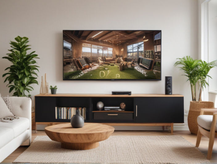 A cozy living room with a TV in the UK