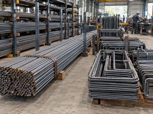 Industrial Rebar Workshop Interior